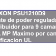 Fuente de poder regulada 12V / 10 Amperes / Distribuidor para 9 camaras