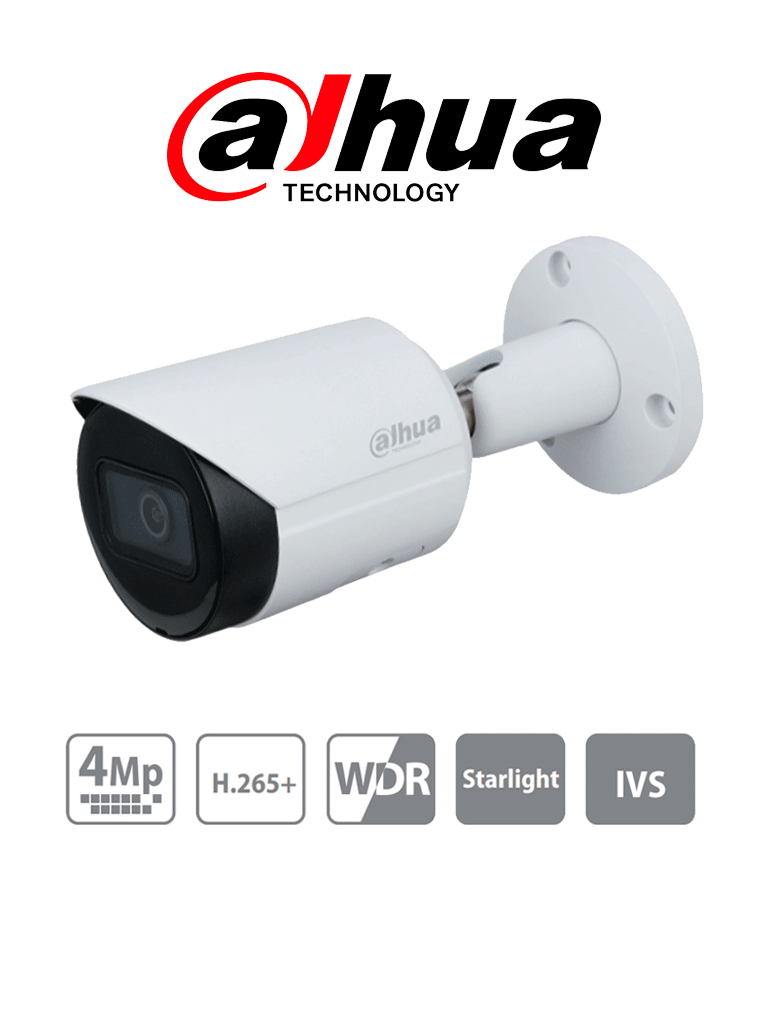 Cámara IP Bullet de 4 Megapixeles/ Lente de 2.8mm