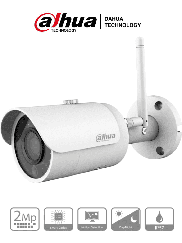 Camara IP Bullet Wifi de 2 Megapixeles/ Lente de 2.8 mm