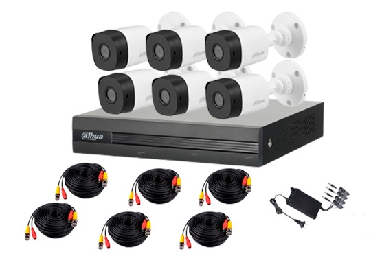 Kit de dvr  8 Canales 2 Megapixeles/ con 6 Camaras/